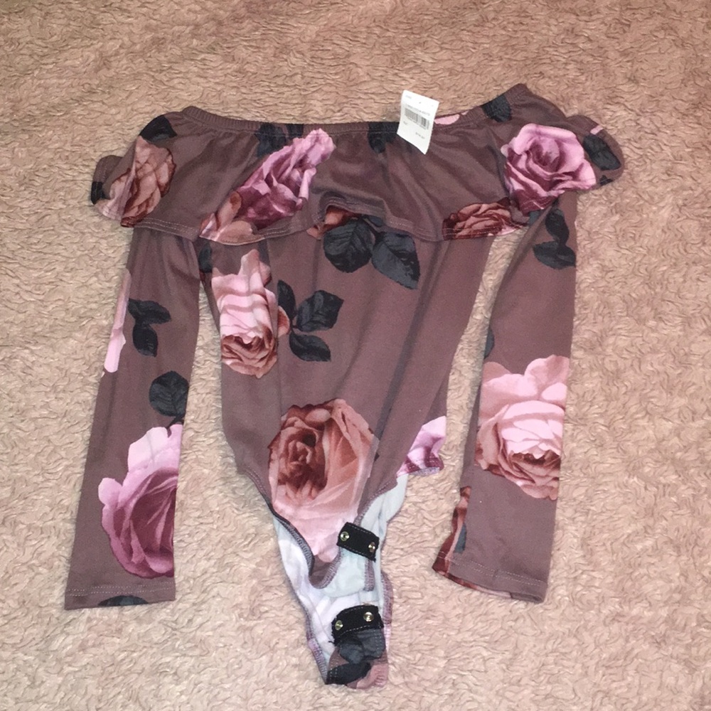off the shoulder body suit
